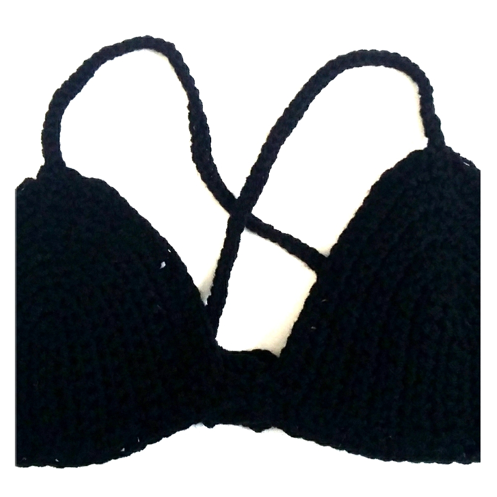 Crochet bikini top